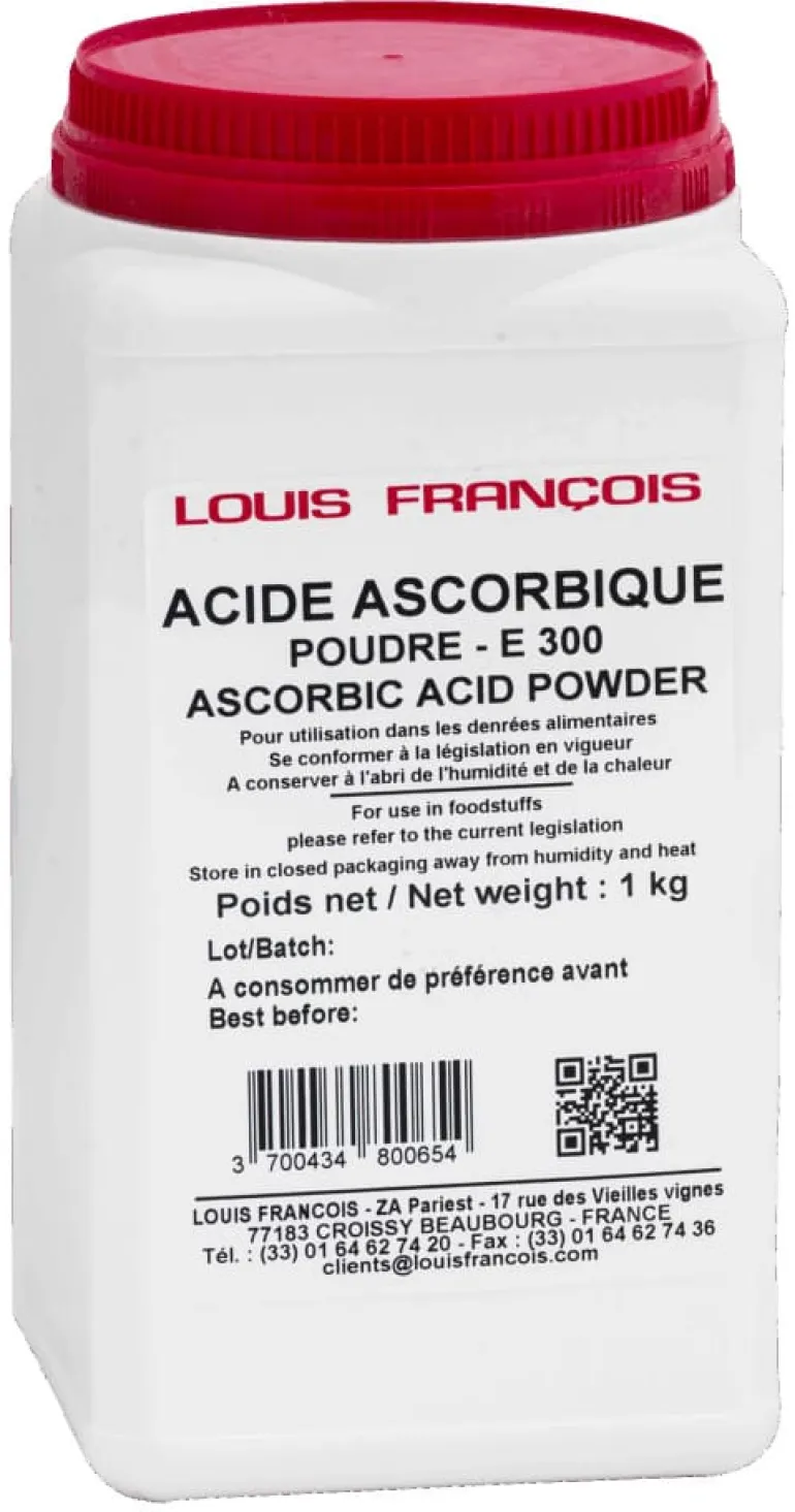Acide Ascorbique en poudre E300 1 kg Louis François