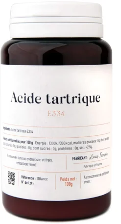Acide tartrique E334 100 g Louis François