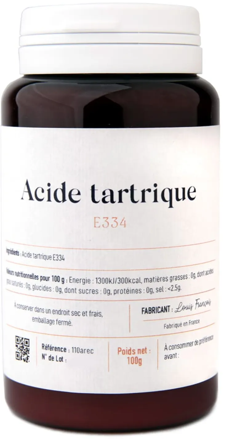 Acide tartrique E334 100 g Louis François