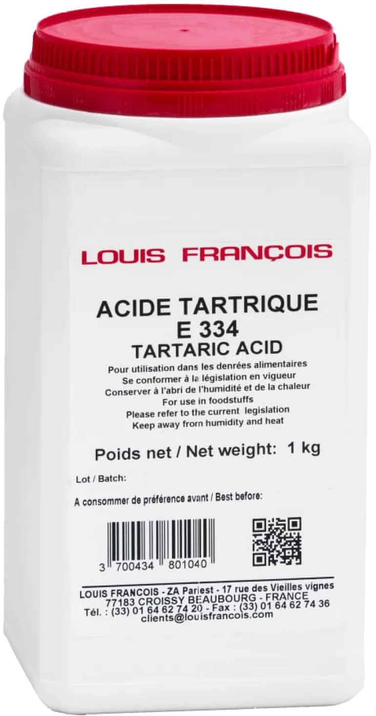 Acide tartrique E334 1 kg Louis François