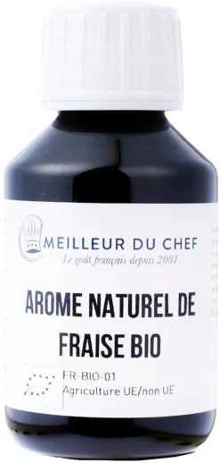 Arôme Bio fraise hydrosoluble 1 litre Selectarôme