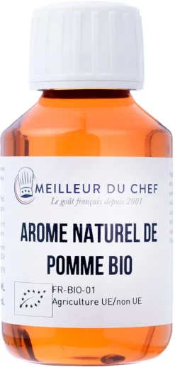Arôme Bio pomme hydrosoluble 115 ml Selectarôme