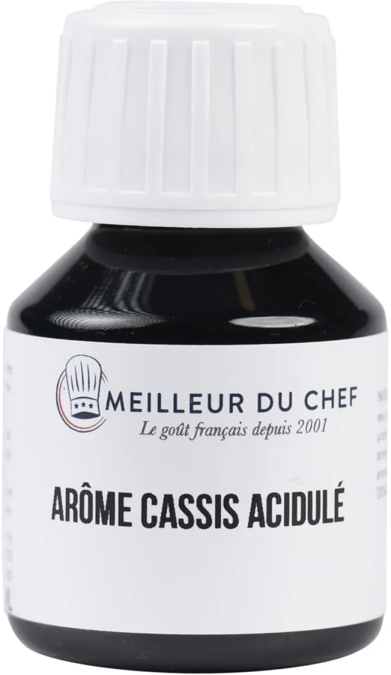 Arôme cassis acidulé hydrosoluble 500 ml Selectarôme
