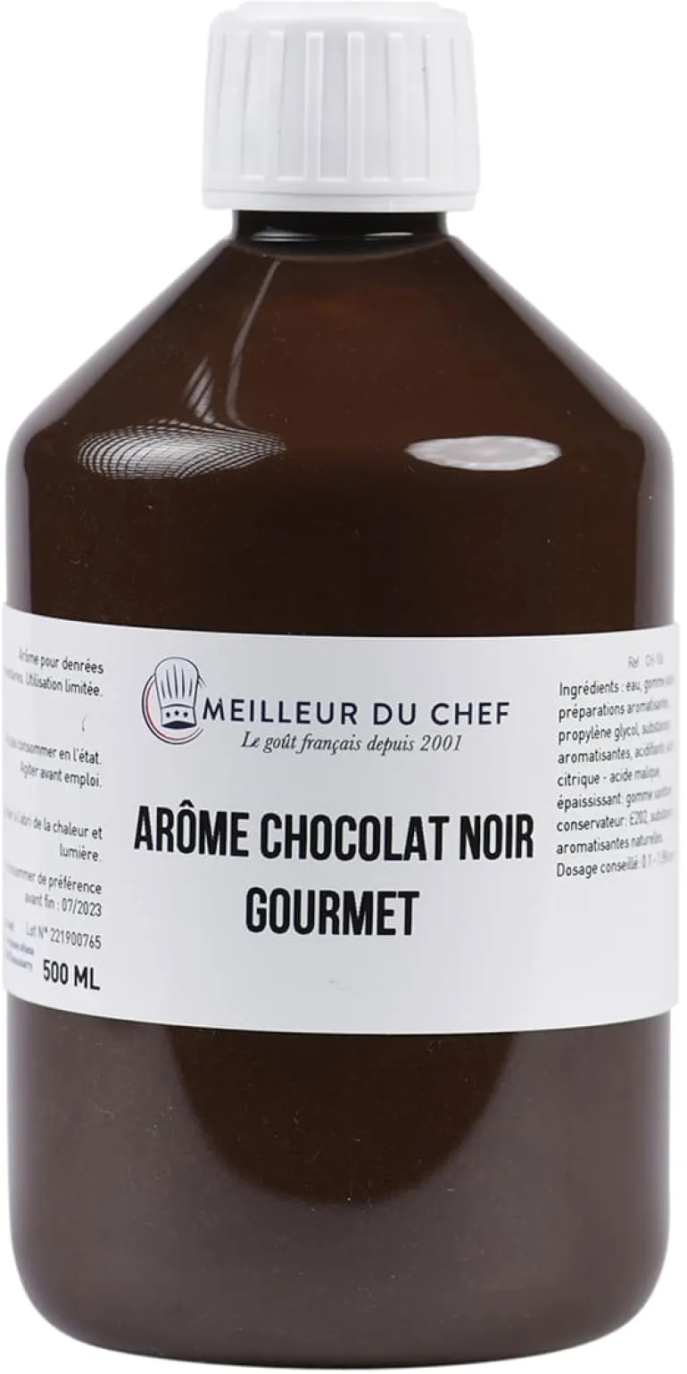 Arôme chocolat noir gourmet hydrosoluble 500 ml Selectarôme