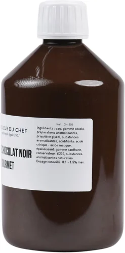 Arôme chocolat noir gourmet hydrosoluble 500 ml Selectarôme