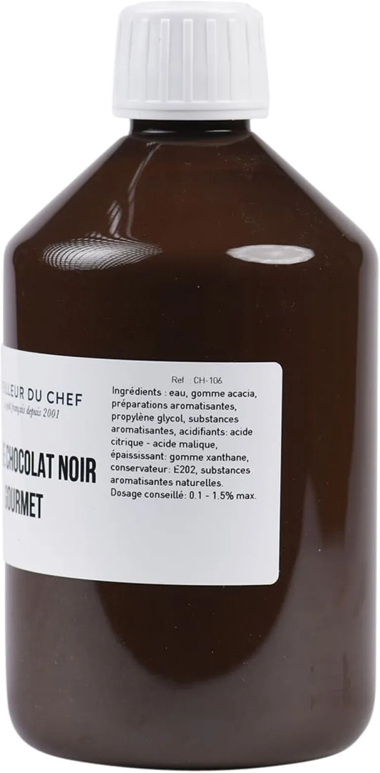 Arôme chocolat noir gourmet hydrosoluble 500 ml Selectarôme