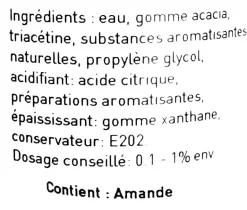 Arôme naturel amande amère Hydrosoluble 1 litre Selectarôme