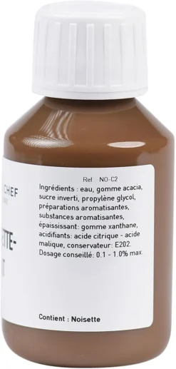 Arôme naturel noisette chocolat hydrosoluble 58 ml Selectarôme