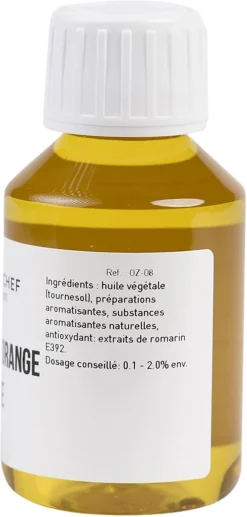 Arôme naturel orange note zeste liposoluble 500 ml Selectarôme