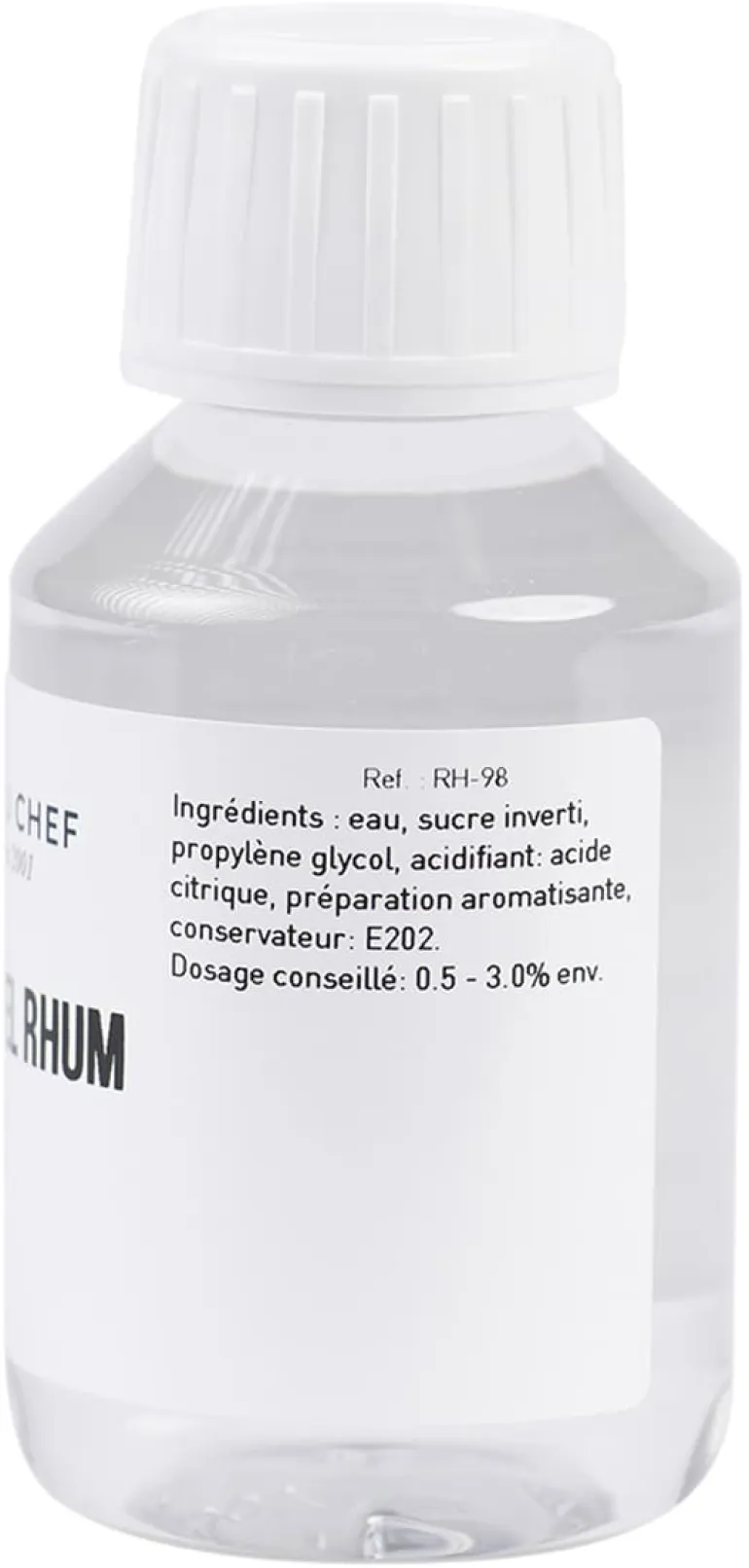 Arôme naturel rhum blanc hydrosoluble 115 ml Selectarôme
