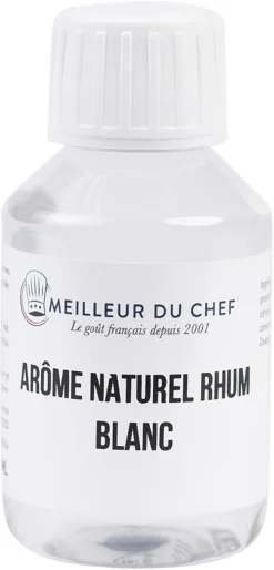 Arôme naturel rhum blanc hydrosoluble 500 ml Selectarôme