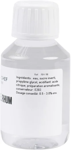 Arôme naturel rhum blanc hydrosoluble 1 litre Selectarôme