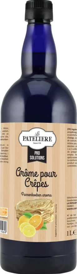 Arôme pour crêpes hydrosoluble 1 litre La Patelière