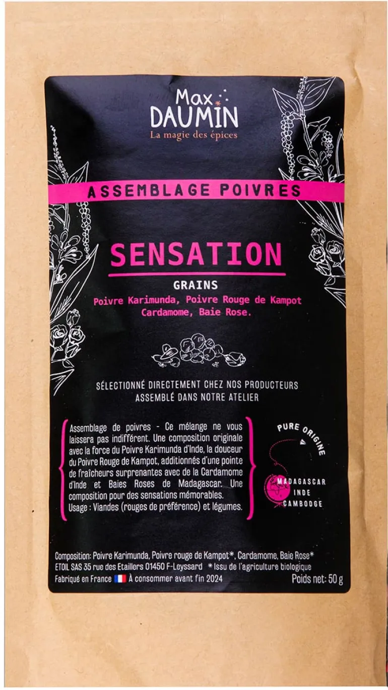 Assemblage poivres Sensation 50 g Max Daumin