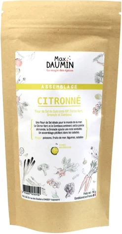 Assemblage sel citronné 165 g Max Daumin