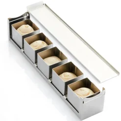 Attelage inox 5 mini cubes 6 x 6 cm Martellato
