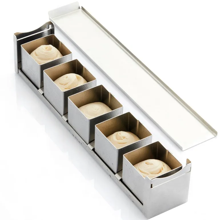 Attelage inox 5 mini cubes 6 x 6 cm Martellato