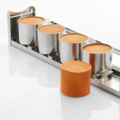 Attelage inox 5 mini cylindres Ø 6 x ht 6 cm Martellato