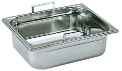 Bac gastronorme avec poignées escamotables GN 1/2 - Ht 15 cm Matfer