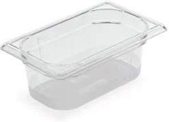Bac gastronorme en copolyester cristal plus GN 1/9 Ht 10 cm Matfer