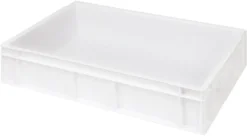 Bac gerbable plein blanc 60 x 40 cm Ht 12 cm