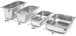 Bac à glace inox professionnel 5 L (36 x 16 cm) Hendi