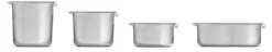 Bac à glace inox professionnel 5 L (36 x 16 cm) Hendi