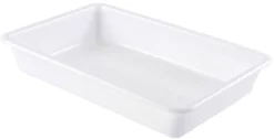 Bac plat blanc 3 litres 34 x 23 x ht 7 cm Gilac