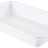 Bac plat blanc 8 litres 48 x 33 x ht 7 cm Gilac