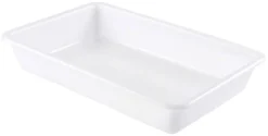 Bac plat blanc 8 litres 48 x 33 x ht 7 cm Gilac