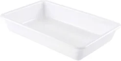 Bac plat blanc 10 litres 53 x 38 x ht 8 cm Gilac