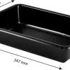Bac plat 3 L noir 34 x 23 x ht 7 cm Gilac
