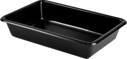 Bac plat 3 L noir 34 x 23 x ht 7 cm Gilac