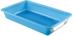 Bac plat norme HACCP 3 L bleu 34 x 23 x ht 7 cm Gilac