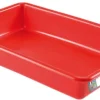 Bac plat norme HACCP 5 L rouge 43 x 28 x ht 7 cm Gilac