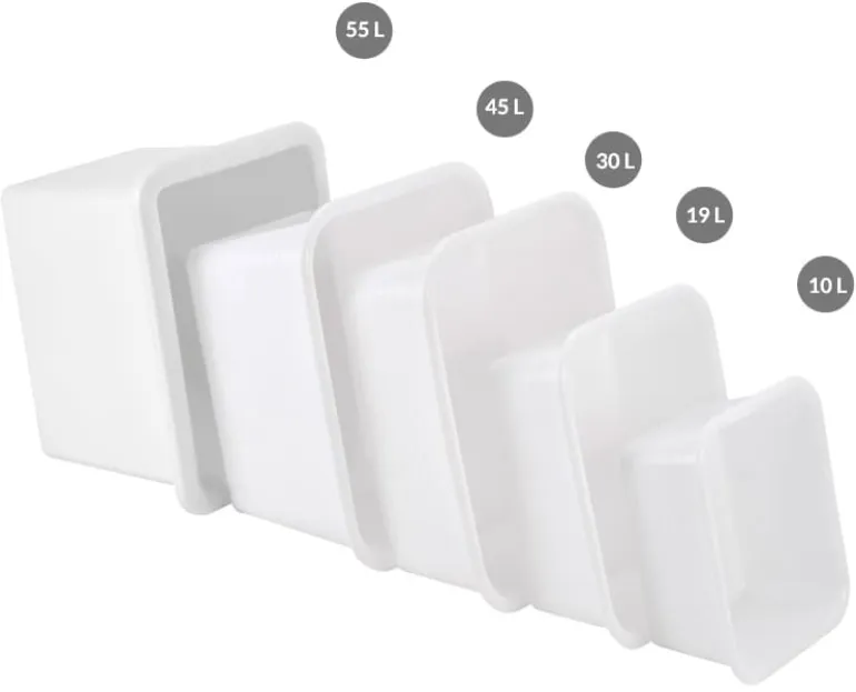 Bac renforcé emboitable 19 litres 45 x 37 x ht 17 cm Gilac