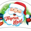 Banderole Joyeux Noel en azyme (x 24) Père Noël Florensuc