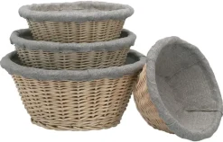 Banneton boulanger en osier entoilé Ø 21 cm Matfer