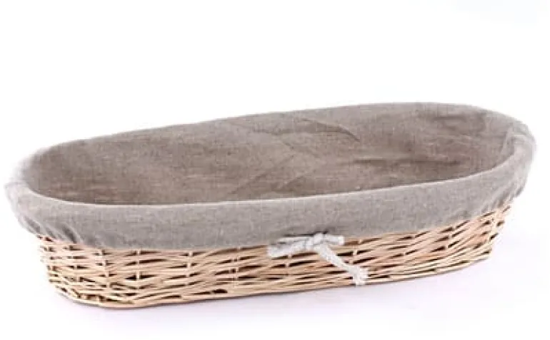Banneton entoilé long 37 x 12 cm