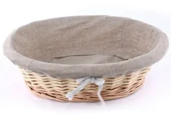 Banneton entoilé ovale 20 x 15 cm