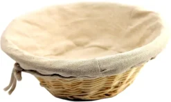 Banneton rond entoilé Ø 17,5 cm
