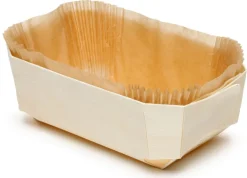 Barquette bois Duc 17,5 x 11 x ht 6 cm Lot de 100 Panibois