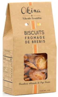 Biscuit au fromage de Brebis AOP Ossau Iraty 80 g Okina