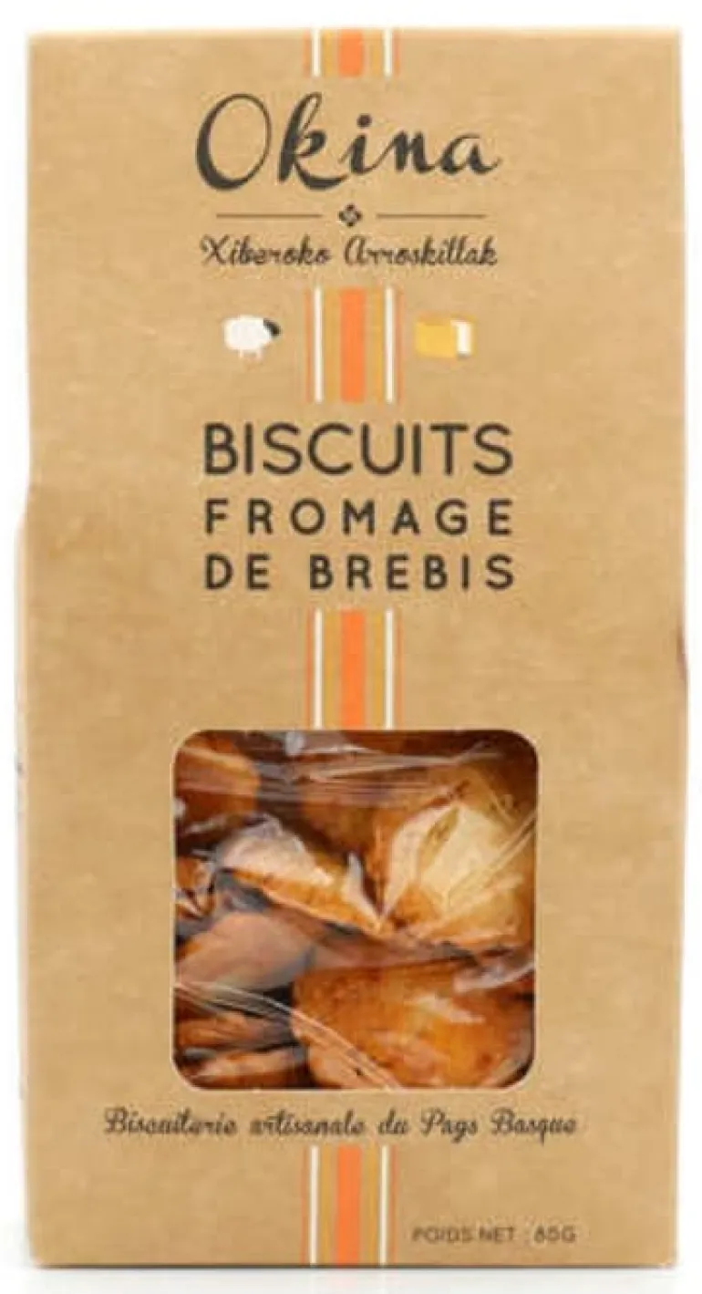 Biscuit au fromage de Brebis AOP Ossau Iraty 80 g Okina