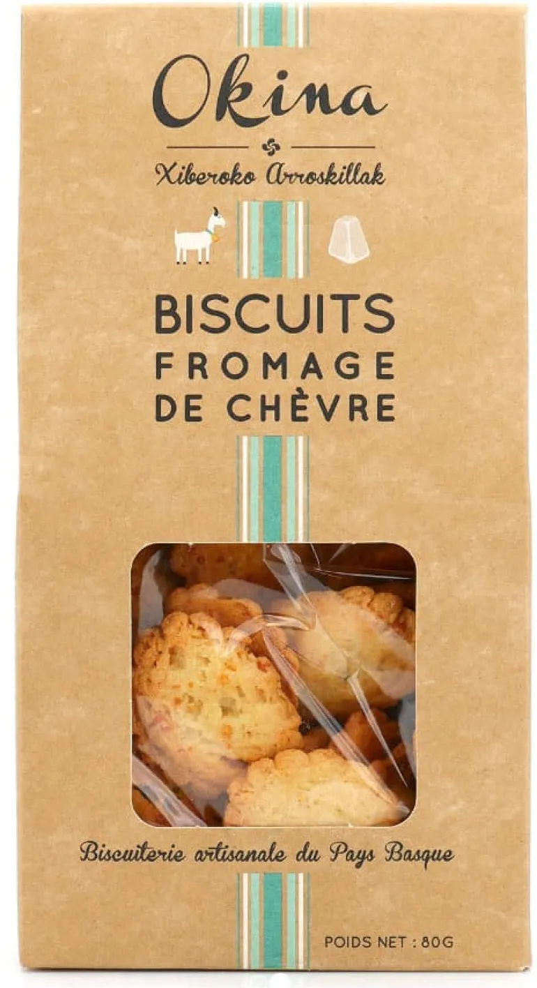 Biscuit au fromage de chèvre 80 g Okina