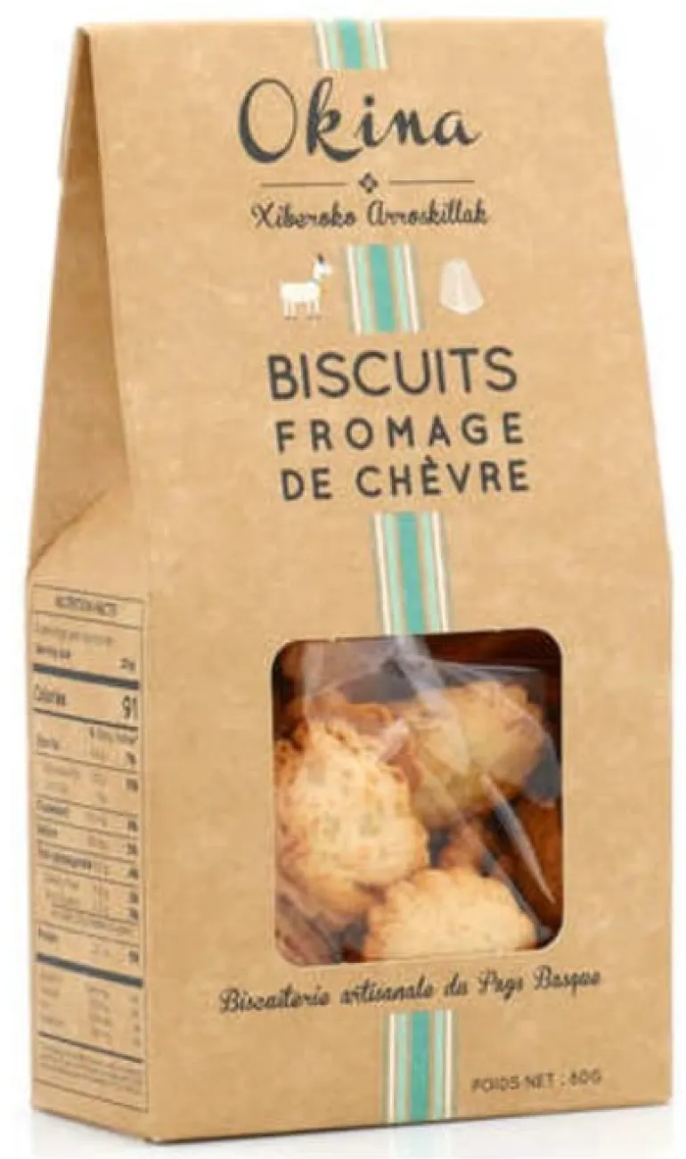 Biscuit au fromage de chèvre 80 g Okina