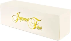 Boîte à bûche (x 25) Joyeuses Fêtes 35 x 11 cm