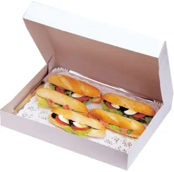 Boîte carton pour plateau traiteur Hauteur 6 cm 32 x 42 cm (x 5) Nordia