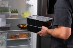 Boîte de conservation CartyBox noire avec couvercle 115 cl (x 25) Carty