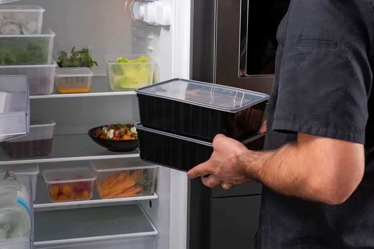 Boîte de conservation CartyBox noire avec couvercle 135 cl (x 25) Carty